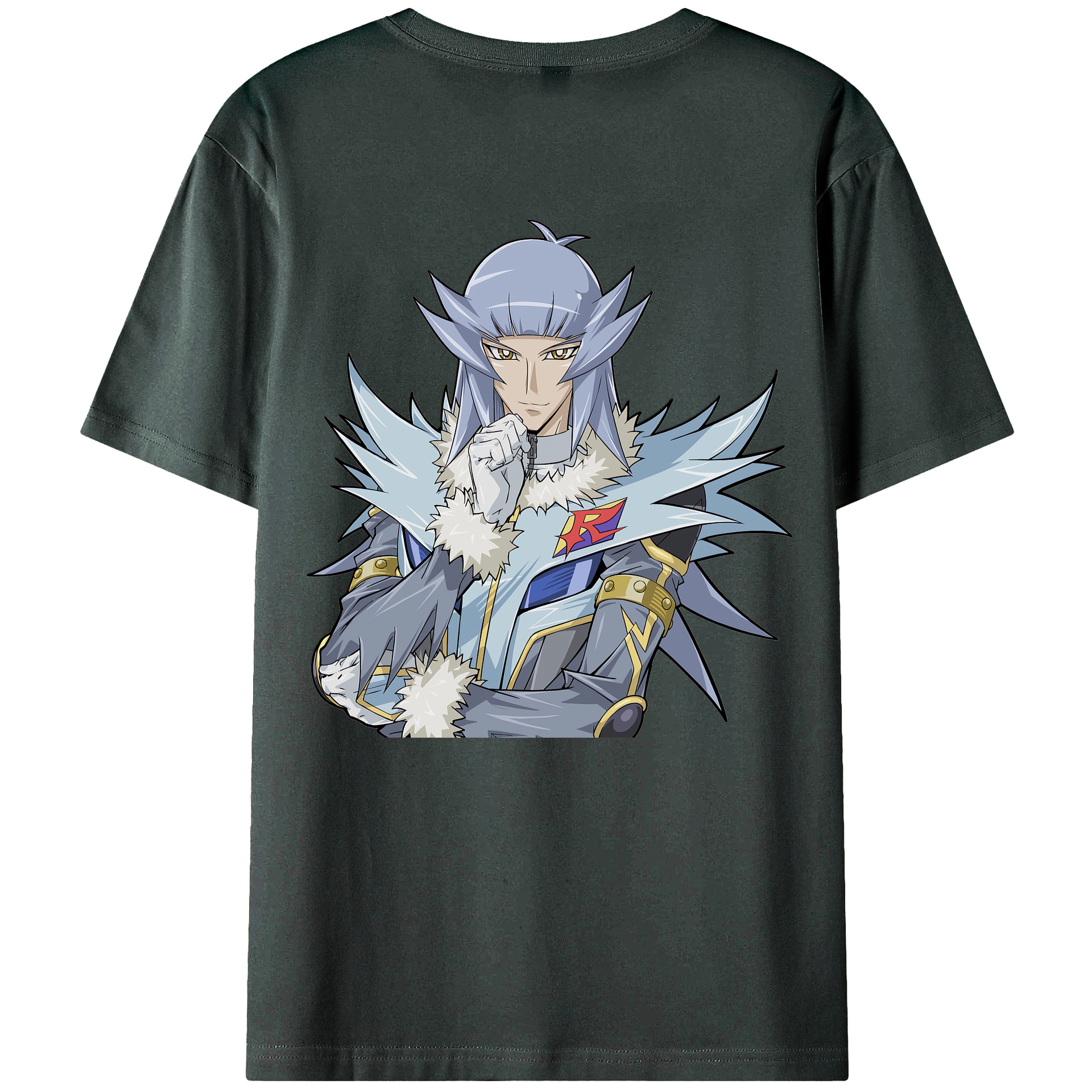 （画像用） 遊☆戯☆王 Yu-Gi-Oh! 綿100％ メンズ半袖Tシャツ（バックプリント） 通気性